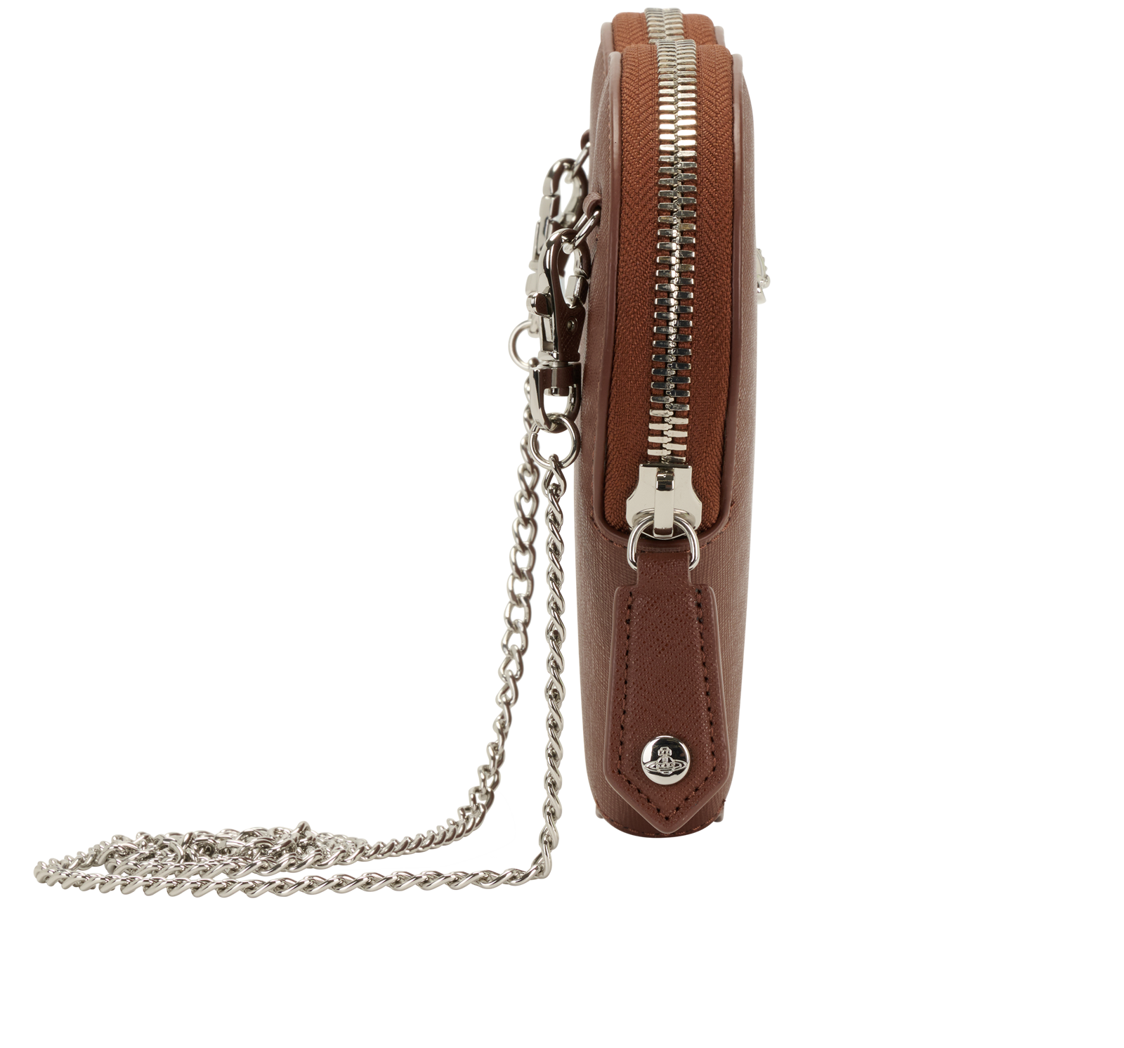 New Heart Crossbody, &pound;95, Handbags, Brown, Leather, Side view